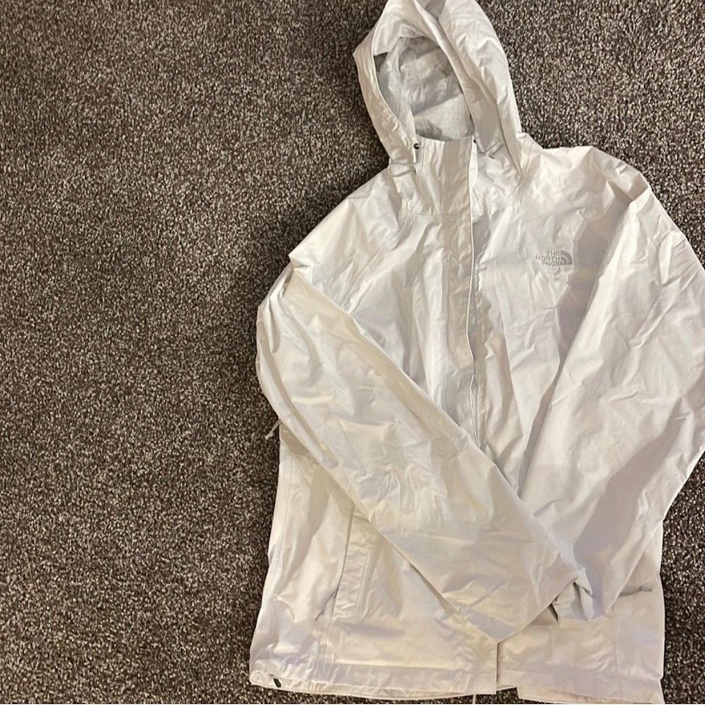 The North Face White Rain Jacket